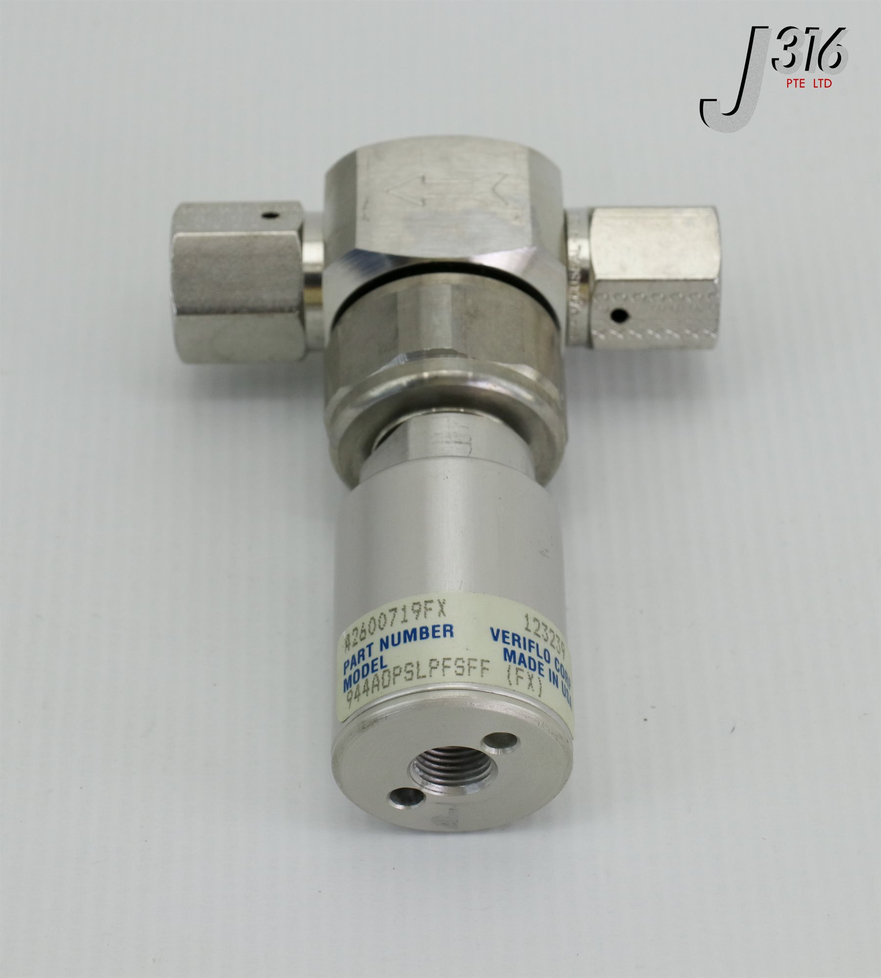 L23045 (LOT OF 5) VERIFLO 2-WAY VALVE, PN: 42600719FX